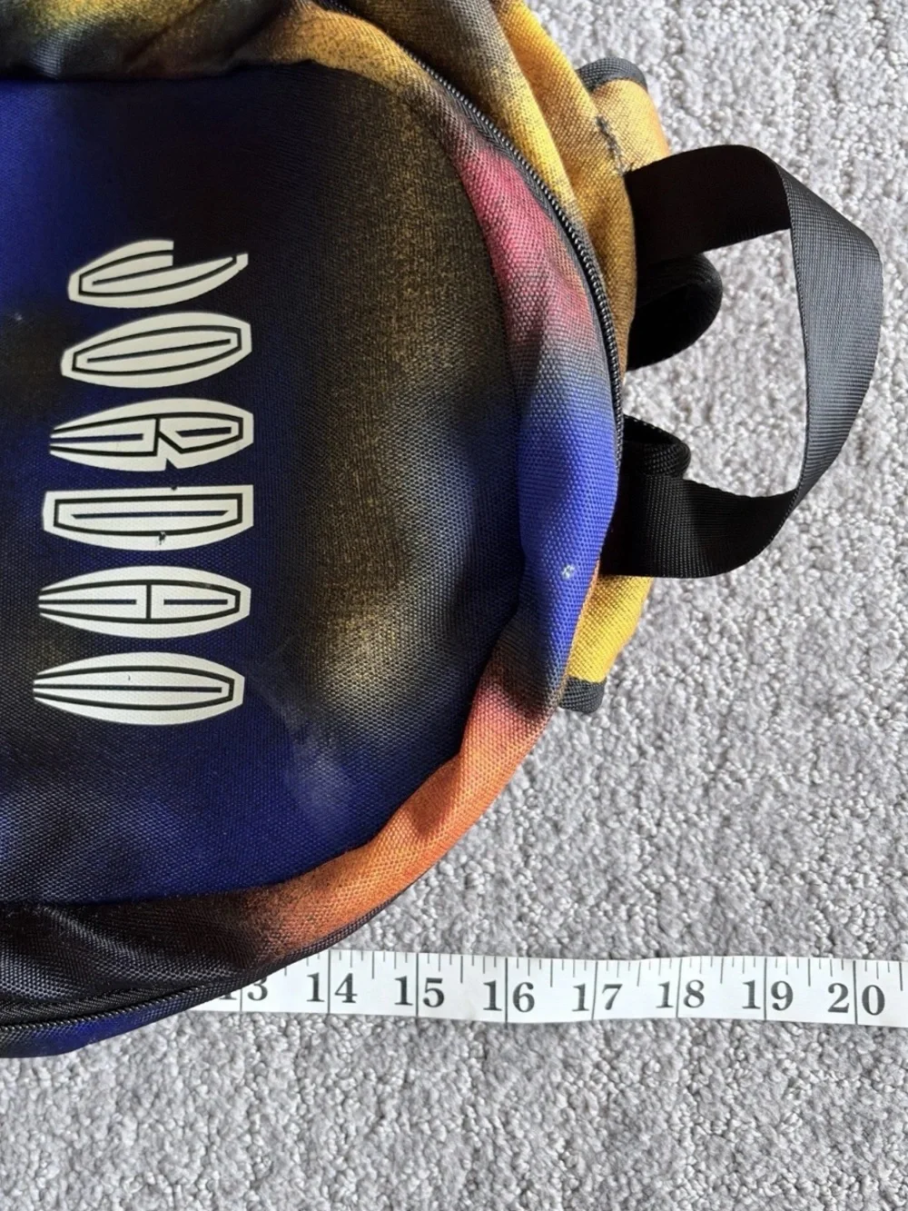 NIKE Backpack JORDAN MVP Multicolored Gradient Jumpman Nylon 13
